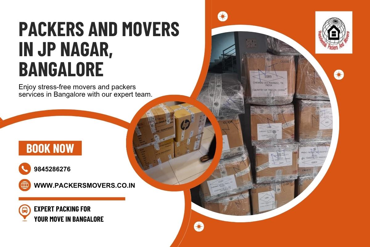 Packers and Movers in JP Nagar, Bangalore